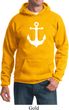 Mens Sailing Hoodie White Anchor Hoody
