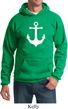 Mens Sailing Hoodie White Anchor Hoody