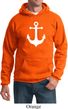 Mens Sailing Hoodie White Anchor Hoody