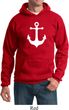 Mens Sailing Hoodie White Anchor Hoody