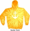 Mens Sailing Hoodie White Anchor Tie Dye Hoody