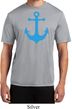 Mens Sailing Shirt Blue Anchor Moisture Wicking Tee