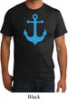 Mens Sailing Shirt Blue Anchor Organic Tee T-Shirt