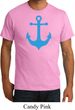 Mens Sailing Shirt Blue Anchor Organic Tee T-Shirt