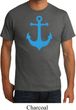 Mens Sailing Shirt Blue Anchor Organic Tee T-Shirt