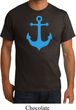 Mens Sailing Shirt Blue Anchor Organic Tee T-Shirt