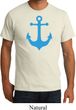 Mens Sailing Shirt Blue Anchor Organic Tee T-Shirt