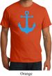 Mens Sailing Shirt Blue Anchor Organic Tee T-Shirt