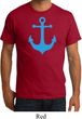 Mens Sailing Shirt Blue Anchor Organic Tee T-Shirt