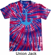 Mens Sailing Shirt Blue Anchor Patriotic Tie Dye Tee T-shirt