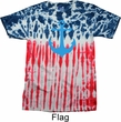 Mens Sailing Shirt Blue Anchor Patriotic Tie Dye Tee T-shirt