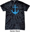 Mens Sailing Shirt Blue Anchor Spider Tie Dye Tee T-shirt