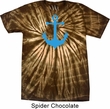 Mens Sailing Shirt Blue Anchor Spider Tie Dye Tee T-shirt