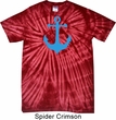 Mens Sailing Shirt Blue Anchor Spider Tie Dye Tee T-shirt