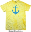 Mens Sailing Shirt Blue Anchor Spider Tie Dye Tee T-shirt