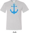 Mens Sailing Shirt Blue Anchor Tall Tee T-Shirt