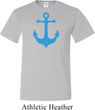 Mens Sailing Shirt Blue Anchor Tall Tee T-Shirt