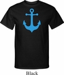 Mens Sailing Shirt Blue Anchor Tall Tee T-Shirt