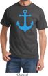 Mens Sailing Shirt Blue Anchor Tee T-Shirt