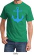 Mens Sailing Shirt Blue Anchor Tee T-Shirt