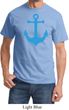 Mens Sailing Shirt Blue Anchor Tee T-Shirt