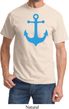 Mens Sailing Shirt Blue Anchor Tee T-Shirt