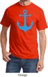 Mens Sailing Shirt Blue Anchor Tee T-Shirt