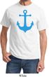 Mens Sailing Shirt Blue Anchor Tee T-Shirt