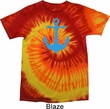 Mens Sailing Shirt Blue Anchor Tie Dye Tee T-shirt