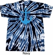 Mens Sailing Shirt Blue Anchor Twist Tie Dye Tee T-shirt