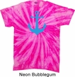 Mens Sailing Shirt Blue Anchor Twist Tie Dye Tee T-shirt