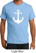 Mens Sailing Shirt White Anchor Organic Tee T-Shirt
