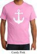 Mens Sailing Shirt White Anchor Organic Tee T-Shirt
