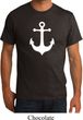 Mens Sailing Shirt White Anchor Organic Tee T-Shirt