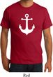 Mens Sailing Shirt White Anchor Organic Tee T-Shirt