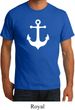 Mens Sailing Shirt White Anchor Organic Tee T-Shirt
