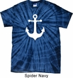 Mens Sailing Shirt White Anchor Spider Tie Dye Tee T-shirt