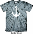 Mens Sailing Shirt White Anchor Spider Tie Dye Tee T-shirt