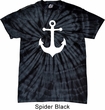 Mens Sailing Shirt White Anchor Spider Tie Dye Tee T-shirt