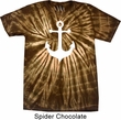 Mens Sailing Shirt White Anchor Spider Tie Dye Tee T-shirt