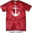 Mens Sailing Shirt White Anchor Spider Tie Dye Tee T-shirt