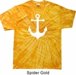 Mens Sailing Shirt White Anchor Spider Tie Dye Tee T-shirt