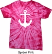 Mens Sailing Shirt White Anchor Spider Tie Dye Tee T-shirt