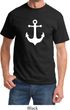 Mens Sailing Shirt White Anchor Tee T-Shirt