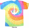 Mens Sailing Shirt White Anchor Tie Dye Tee T-shirt
