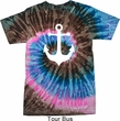 Mens Sailing Shirt White Anchor Tie Dye Tee T-shirt