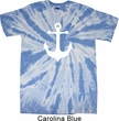Mens Sailing Shirt White Anchor Twist Tie Dye Tee T-shirt