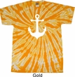 Mens Sailing Shirt White Anchor Twist Tie Dye Tee T-shirt