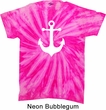 Mens Sailing Shirt White Anchor Twist Tie Dye Tee T-shirt