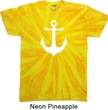 Mens Sailing Shirt White Anchor Twist Tie Dye Tee T-shirt